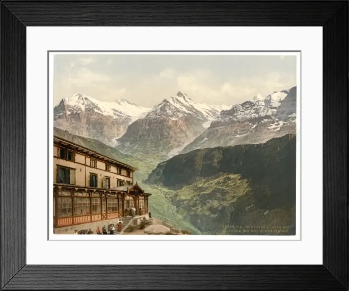 Framed Print : Schynige Platte, Wetterhorn and Schreckhorn, Bernese Oberlan Framed Print : Schynige Platte, Wetterhorn and Schreckhorn, Bernese Oberlan