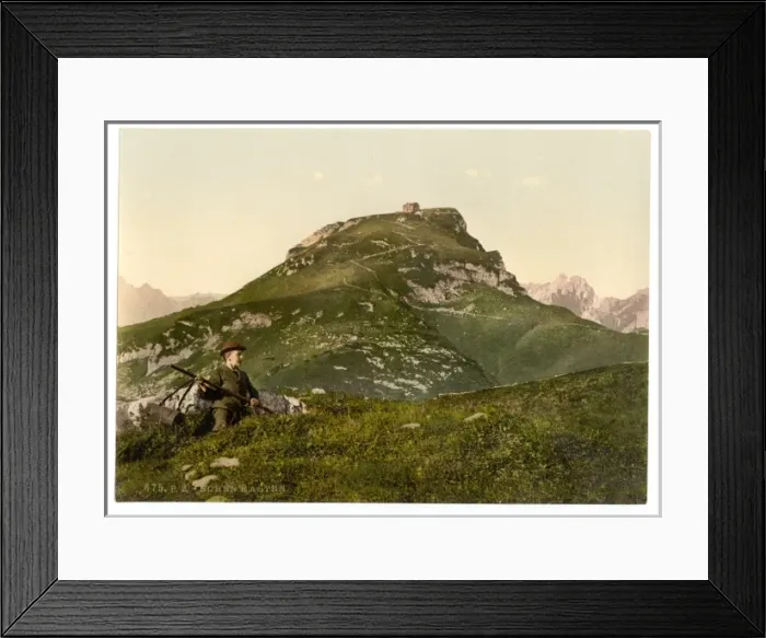 Framed Print : Hohen-Kasten, view, Appenzell, Switzerland Framed Print : Hohen-Kasten, view, Appenzell, Switzerland