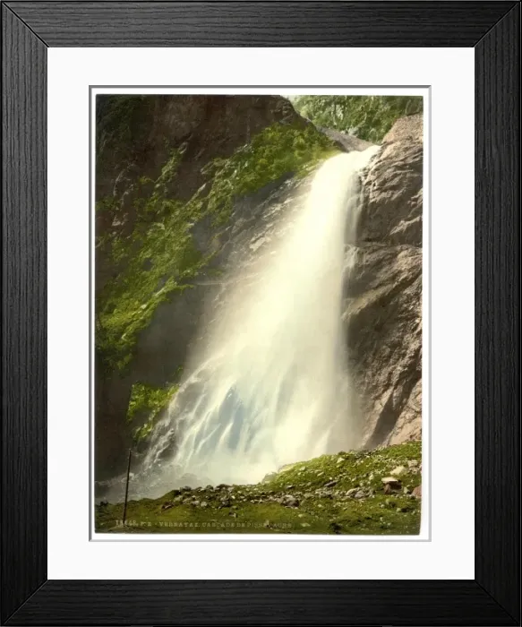 Framed Print : Vernayaz, Cascade de Pissevache, Valais, Alps of, Switzerlan Framed Print : Vernayaz, Cascade de Pissevache, Valais, Alps of, Switzerlan
