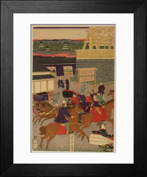 Framed Print : Flourishing Nihonbashi section of Tokyo Framed Print : Flourishing Nihonbashi section of Tokyo