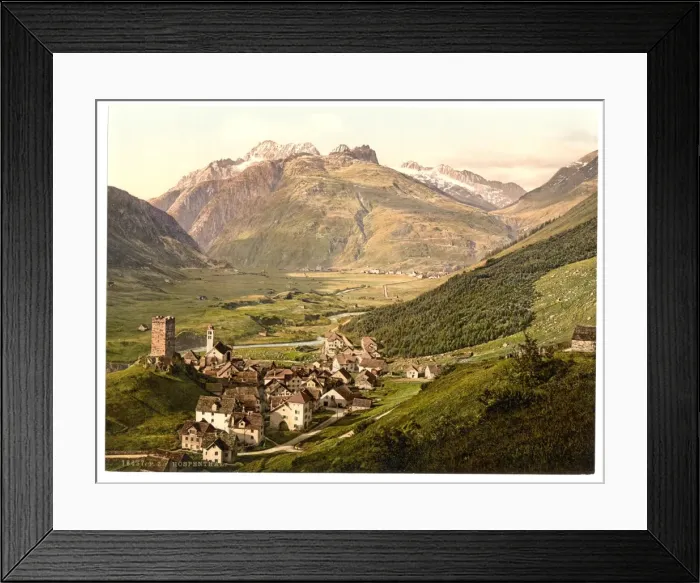 Framed Print : Furka Pass, Hospenthal, general view, Bernese Oberland, Swit Framed Print : Furka Pass, Hospenthal, general view, Bernese Oberland, Swit