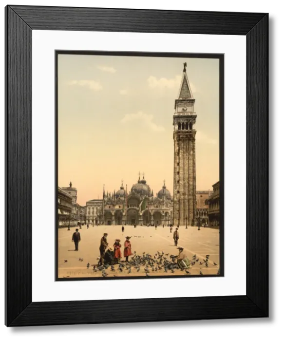 Framed Print : St. Marks Place, with campanile, Venice, Italy Framed Print : St. Marks Place, with campanile, Venice, Italy