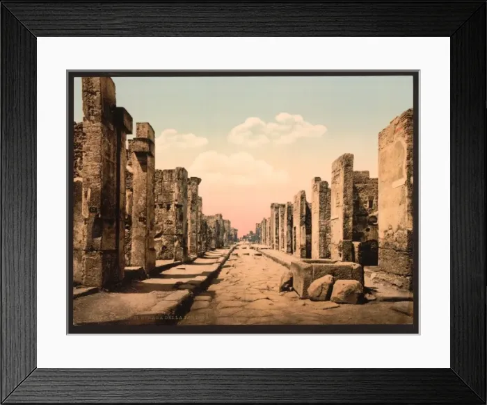 Framed Print : Fortuna Street, Pompeii, Italy Framed Print : Fortuna Street, Pompeii, Italy