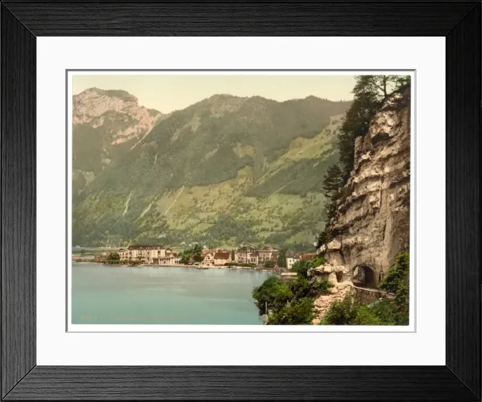 Framed Print : Axenstrasse, and Brunnen, Lake Lucerne, Switzerland Framed Print : Axenstrasse, and Brunnen, Lake Lucerne, Switzerland