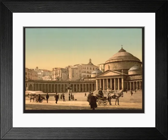 Framed Print : Plaza and church of San Francesco di Paola, Naples, Italy Framed Print : Plaza and church of San Francesco di Paola, Naples, Italy