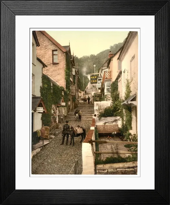 Framed Print : High Street, Clovelly, England Framed Print : High Street, Clovelly, England