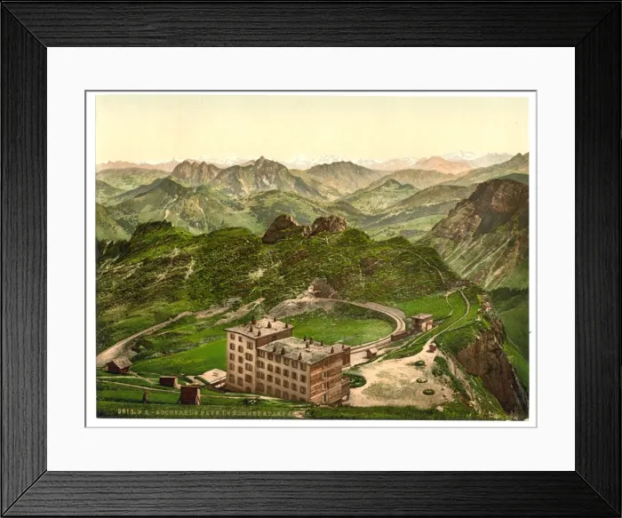 Framed Print : Rochers de Naye, the Summit and the Alps, Geneva Lake, Switz Framed Print : Rochers de Naye, the Summit and the Alps, Geneva Lake, Switz