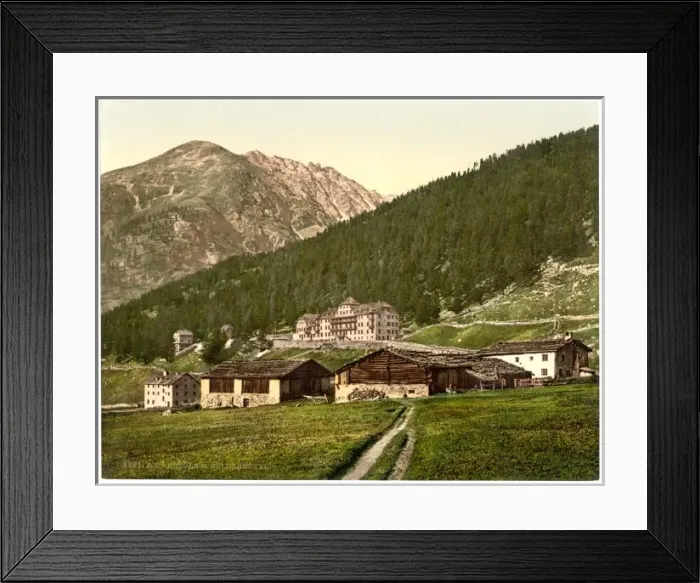 Framed Print : Sulden Hotel, Sulden, Tyrol, Austro-Hungary Framed Print : Sulden Hotel, Sulden, Tyrol, Austro-Hungary