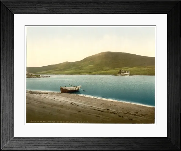 Framed Print : Doon Castle from the loch, Dalmellington, Scotland Framed Print : Doon Castle from the loch, Dalmellington, Scotland