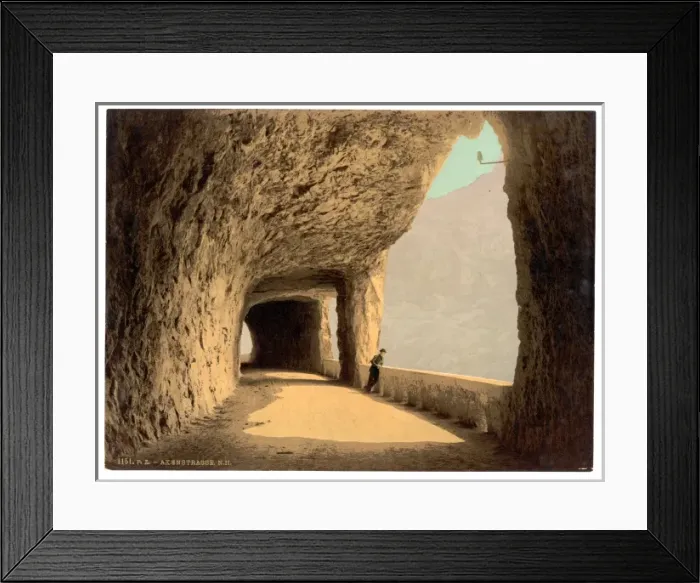 Framed Print : Axenstrasse, view on the lake, Lake Lucerne, Switzerland Framed Print : Axenstrasse, view on the lake, Lake Lucerne, Switzerland