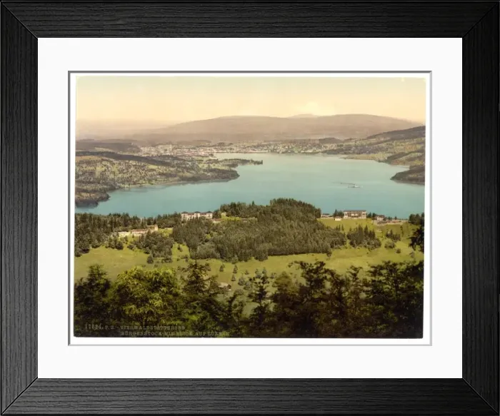 Framed Print : Burgenstock, view of Lucerne, Lake Lucerne, Switzerland Framed Print : Burgenstock, view of Lucerne, Lake Lucerne, Switzerland