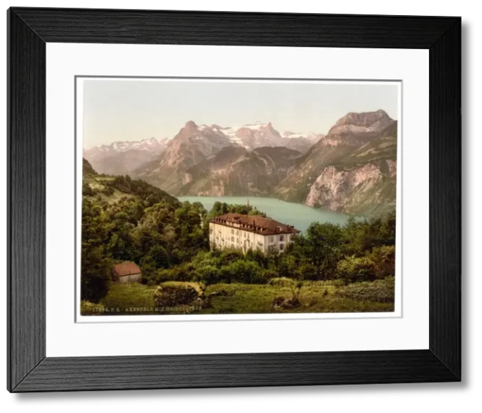 Framed Print : Axenfels, with Urirothstock, (i. e. Urirotstock), Lake Lucer Framed Print : Axenfels, with Urirothstock, (i. e. Urirotstock), Lake Lucer