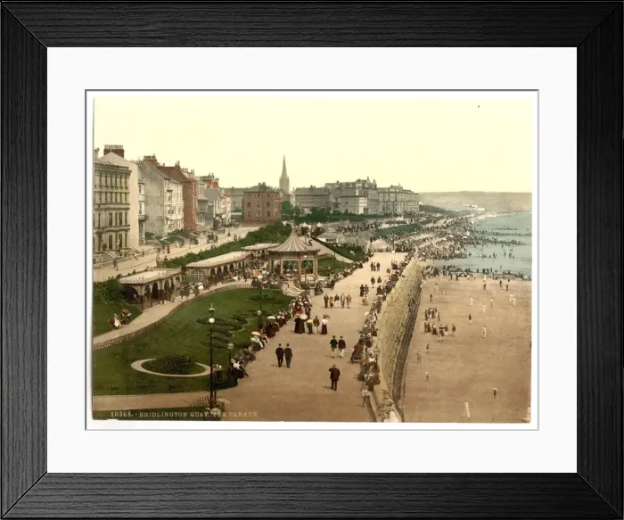 Framed Print : Bridlington, the parade (i. e. promenade), Yorkshire, Englan Framed Print : Bridlington, the parade (i. e. promenade), Yorkshire, Englan