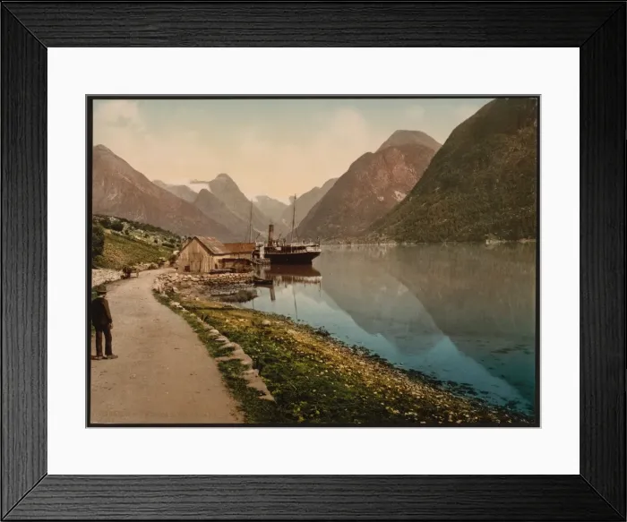 Framed Print : Mundal, Fjaerland, Sognefjord, Norway Framed Print : Mundal, Fjaerland, Sognefjord, Norway
