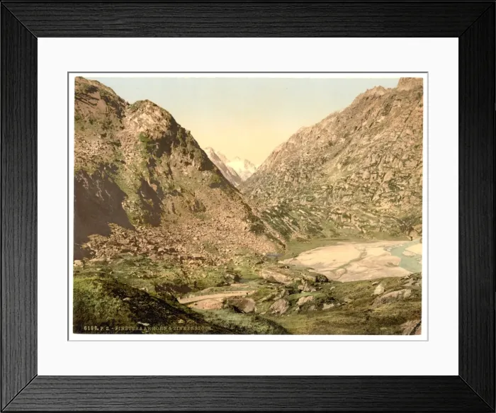 Framed Print : Grimselstrasse, view on Finsteraarhorn and Zinkenstock, Bern Framed Print : Grimselstrasse, view on Finsteraarhorn and Zinkenstock, Bern