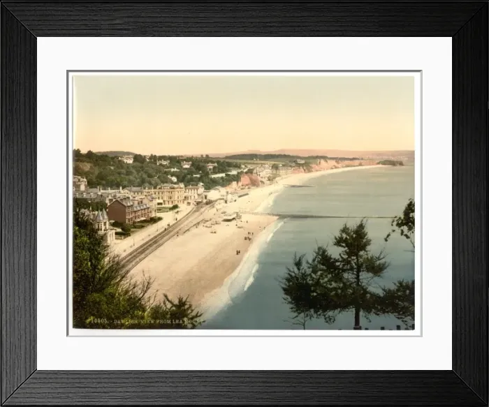 Framed Print : View from Lea Mount, Dawlish, England Framed Print : View from Lea Mount, Dawlish, England