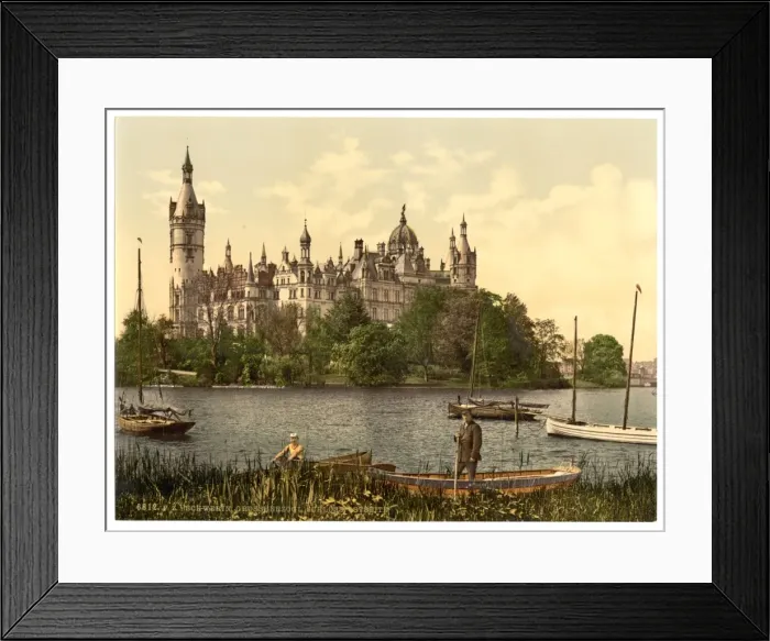 Framed Print : The ducal castle, east side, Schwerin, Mecklenburg-Schwerin Framed Print : The ducal castle, east side, Schwerin, Mecklenburg-Schwerin