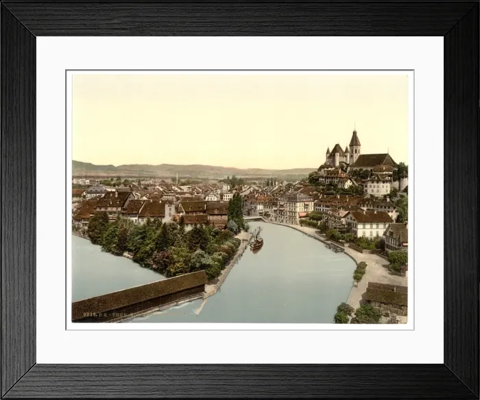 Framed Print : Thun, from the Thunerhof, Bernese Oberland, Switzerland Framed Print : Thun, from the Thunerhof, Bernese Oberland, Switzerland