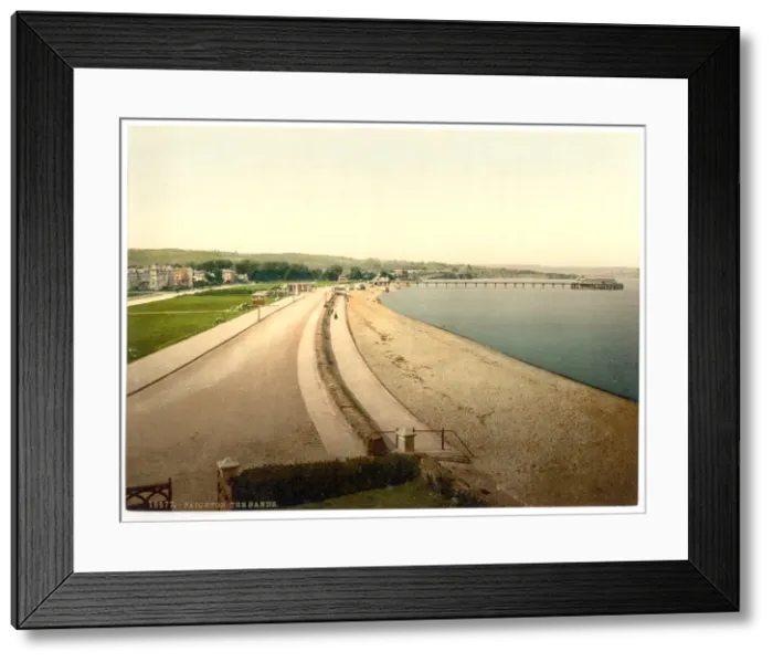 Framed Print : The sands, Paignton, England Framed Print : The sands, Paignton, England