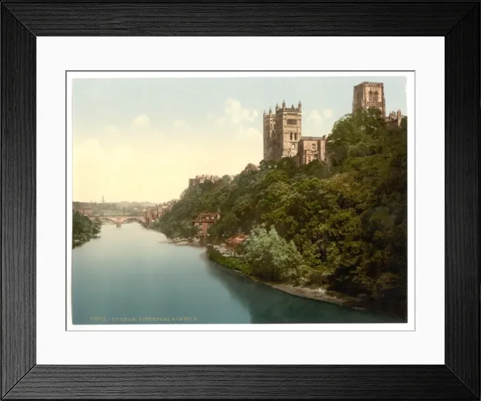 Framed Print : The cathedral and castle from the bridge, Durham, England Framed Print : The cathedral and castle from the bridge, Durham, England