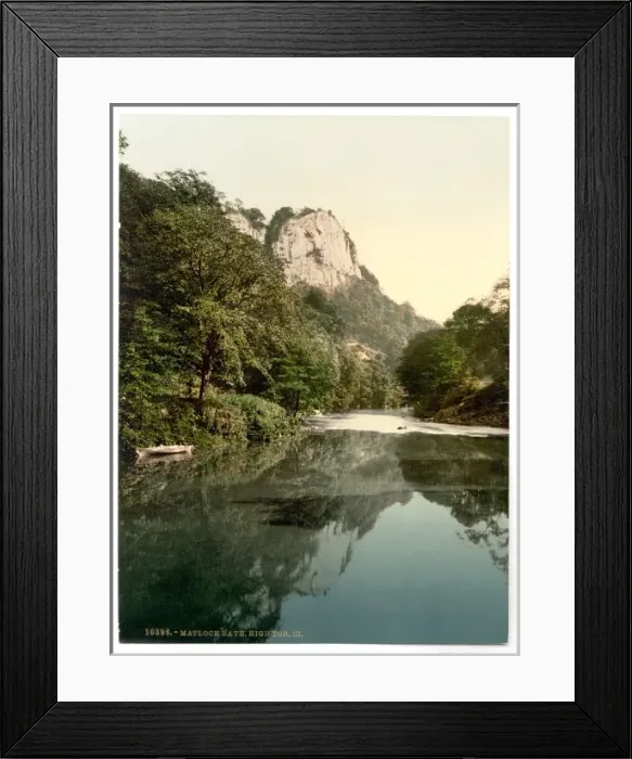 Framed Print : Matlock High Tor, III. Derbyshire, England Framed Print : Matlock High Tor, III. Derbyshire, England