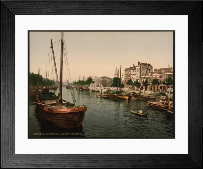 Framed Print : The Port of Leuve, Rotterdam, Holland Framed Print : The Port of Leuve, Rotterdam, Holland