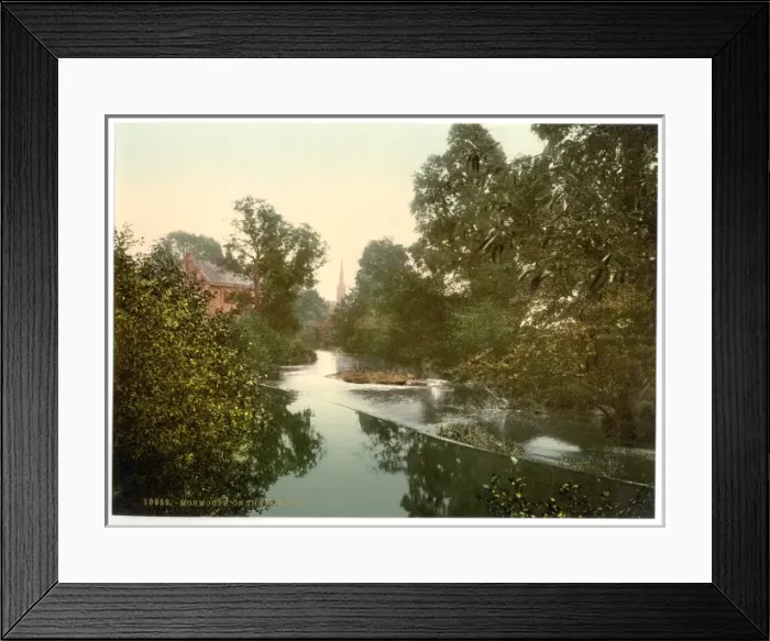 Framed Print : On the Monnow, Monmouth, England Framed Print : On the Monnow, Monmouth, England