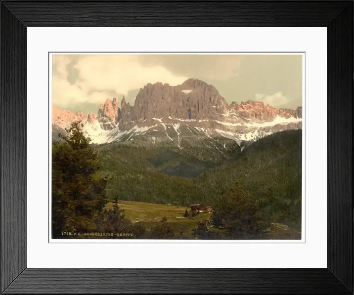 Framed Print : Rosengarten Group, Tyrol, Austro-Hungary Framed Print : Rosengarten Group, Tyrol, Austro-Hungary