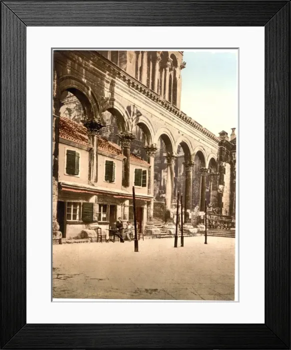 Framed Print : Spalato, Diocletians Palace, the Peristyle, Dalmatia, Austr Framed Print : Spalato, Diocletians Palace, the Peristyle, Dalmatia, Austr