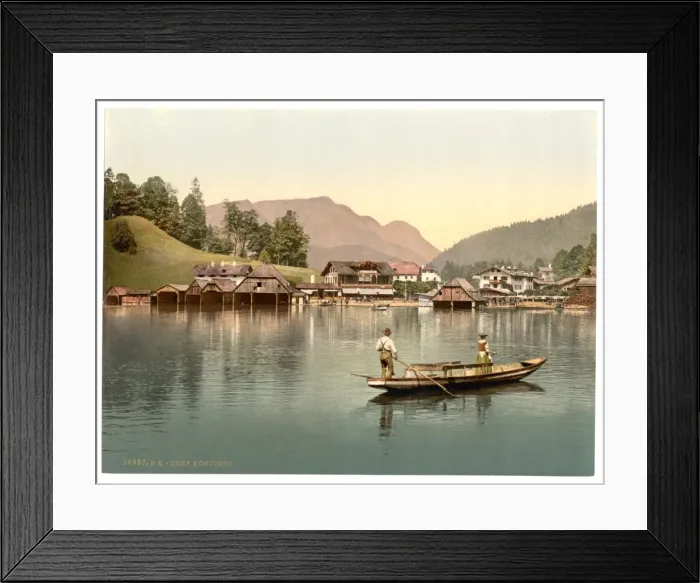 Framed Print : The village, Konigsee, Upper Bavaria, Germany Framed Print : The village, Konigsee, Upper Bavaria, Germany