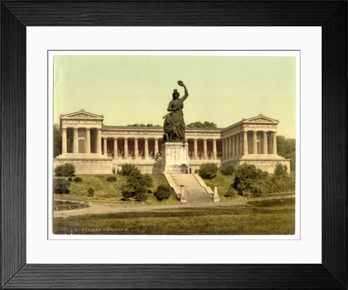 Framed Print : The Bavaria, with Temple of Fame, Munich, Bavaria, Germany Framed Print : The Bavaria, with Temple of Fame, Munich, Bavaria, Germany