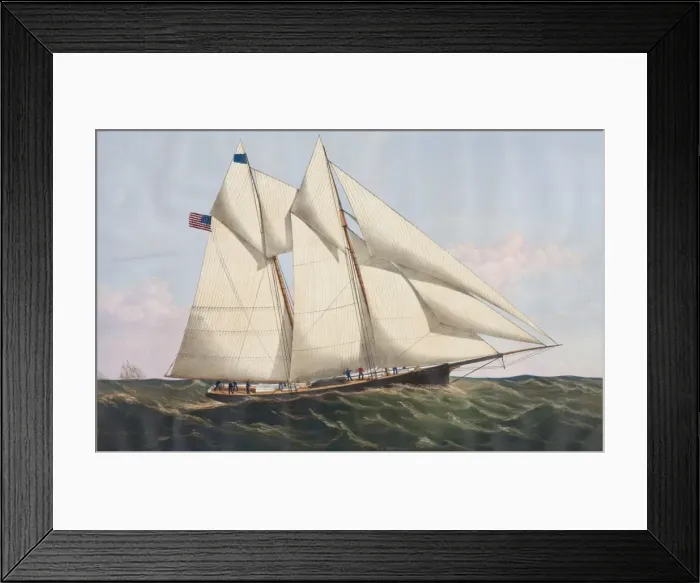 Framed Print : The yacht Henrietta 205 tons: modelled by Mr. Wm. Tooker, N Framed Print : The yacht Henrietta 205 tons: modelled by Mr. Wm. Tooker, N