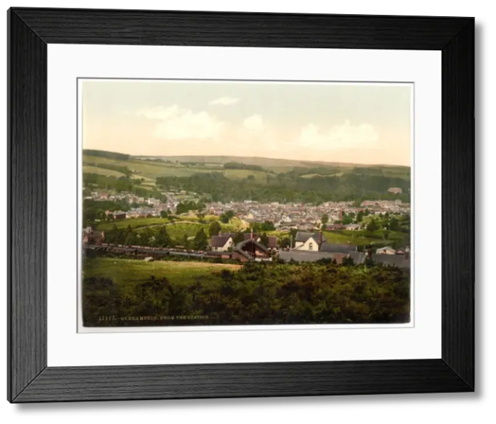 Framed Print : From the station, Okehampton, England Framed Print : From the station, Okehampton, England