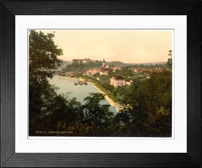 Framed Print : Grein, Upper Austria, Austro-Hungary Framed Print : Grein, Upper Austria, Austro-Hungary