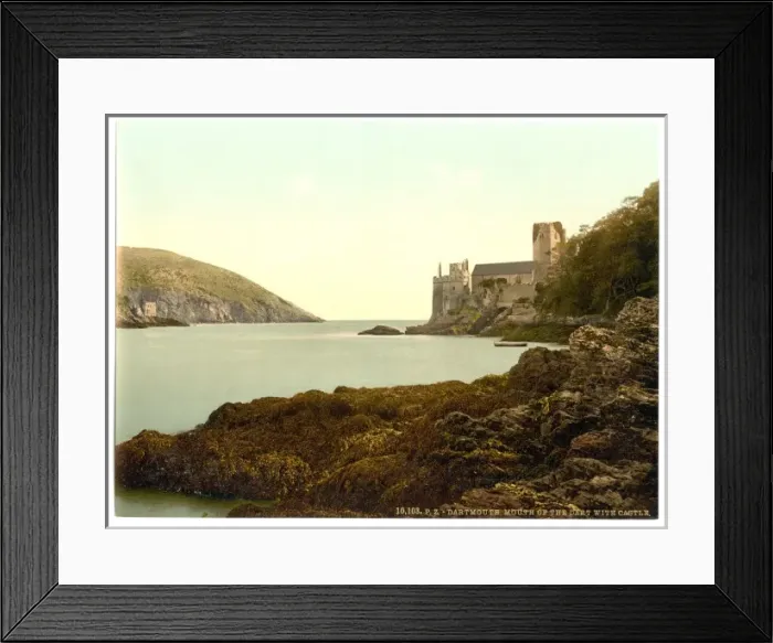 Framed Print : Mouth of the Dart with castle, Dartmouth, England Framed Print : Mouth of the Dart with castle, Dartmouth, England