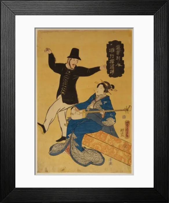 Framed Print : Englishman dancing in Yokohama Framed Print : Englishman dancing in Yokohama