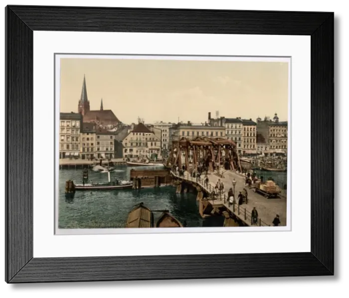 Framed Print : General view and Great Bridge, Stettin, Germany Framed Print : General view and Great Bridge, Stettin, Germany