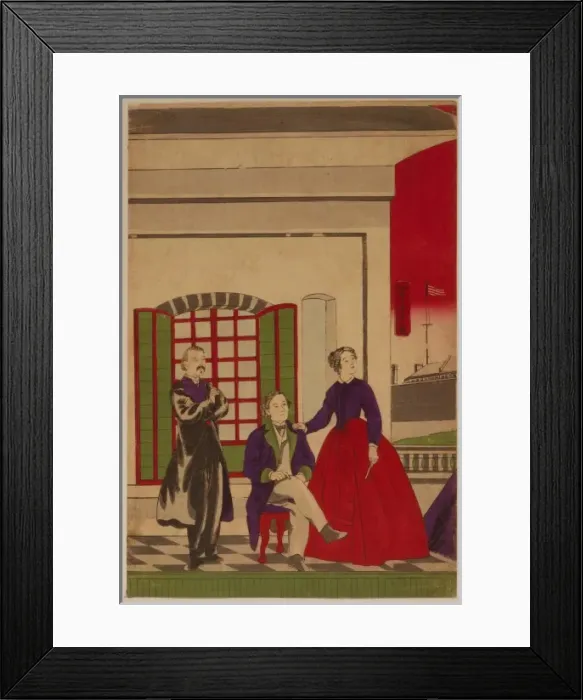 Framed Print : Japanese navy department tests balloons in front of the Amer Framed Print : Japanese navy department tests balloons in front of the Amer