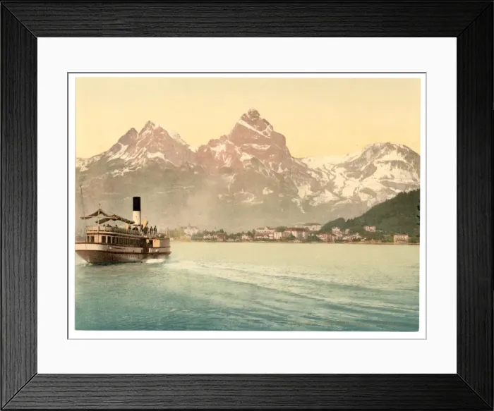 Framed Print : Brunnen and the Mythen, Lake Lucerne, Switzerland Framed Print : Brunnen and the Mythen, Lake Lucerne, Switzerland