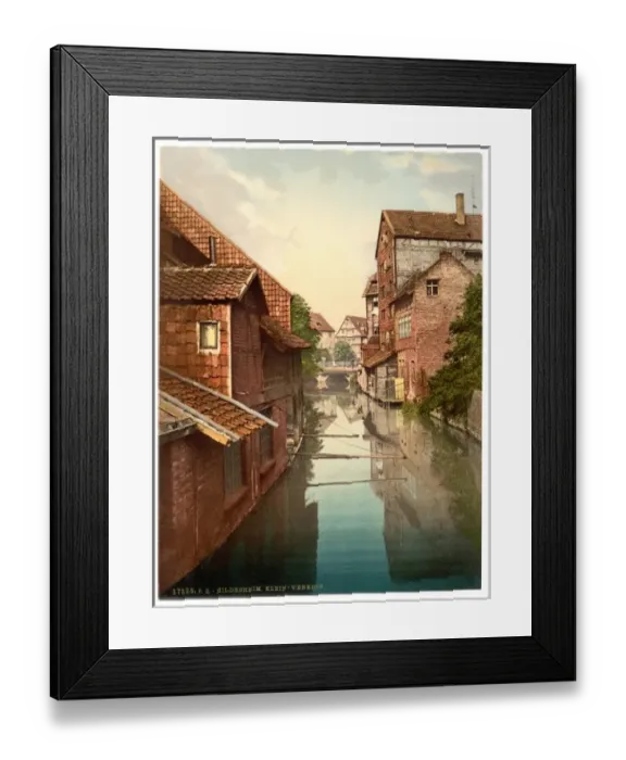 Framed Print : Klein-Venedis (i. e. Klein-Venedig), Hildesheim, Hanover, Ge Framed Print : Klein-Venedis (i. e. Klein-Venedig), Hildesheim, Hanover, Ge