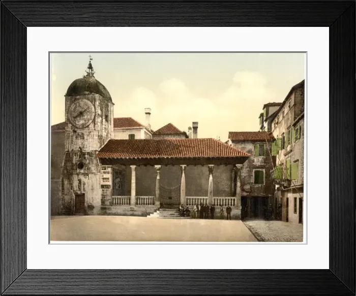Framed Print : Trau, loggia, Dalmatia, Austro-Hungary Framed Print : Trau, loggia, Dalmatia, Austro-Hungary