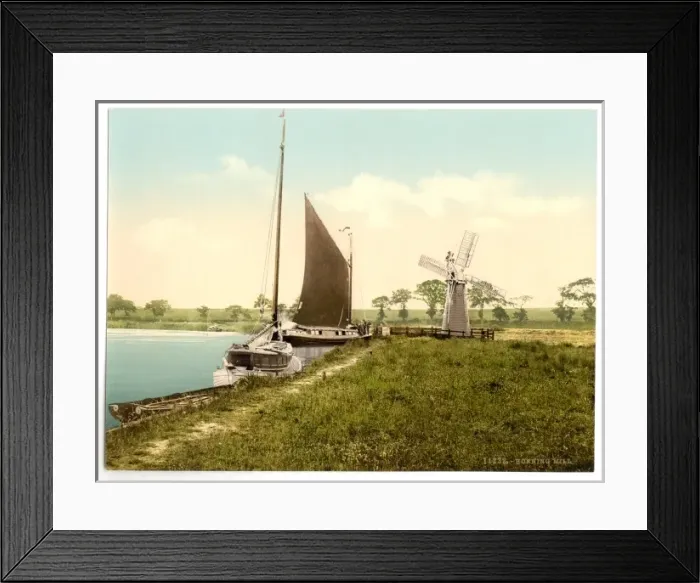 Framed Print : Mill, Horning Village, England Framed Print : Mill, Horning Village, England