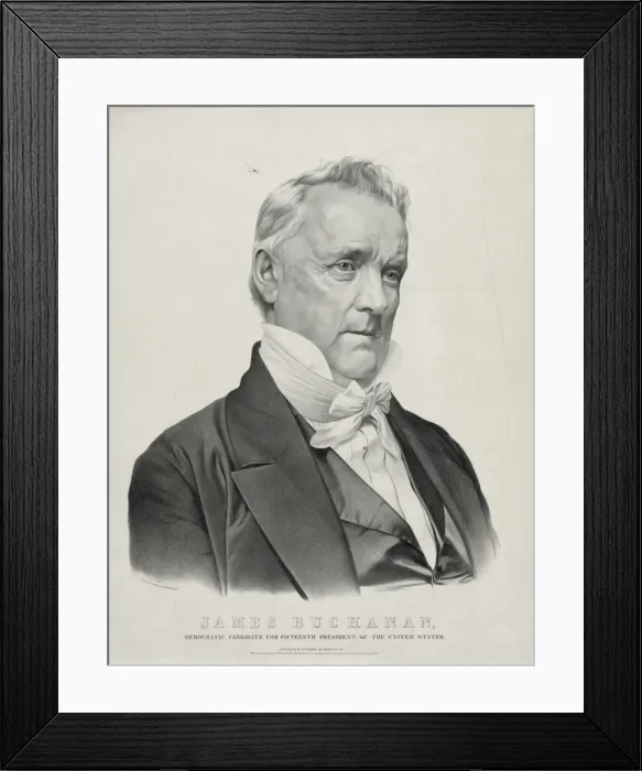 Framed Print : James Buchanan: Democratic candidate for fifteenth President Framed Print : James Buchanan: Democratic candidate for fifteenth President