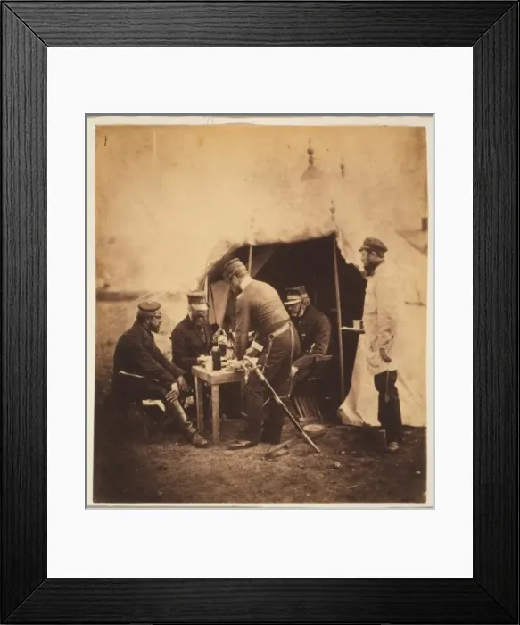 Framed Print : Brigadier Garrett & officers of the 46th Regiment Framed Print : Brigadier Garrett & officers of the 46th Regiment