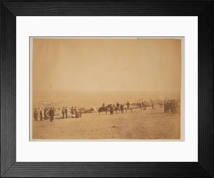 Framed Print : Looking towards Balaclava, Turkish camp in the distance to t Framed Print : Looking towards Balaclava, Turkish camp in the distance to t