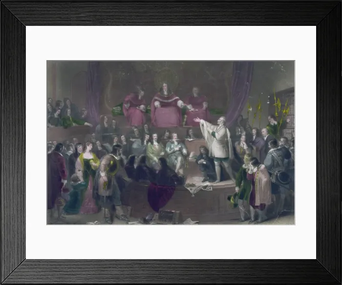 Framed Print : The trial of the honourable Colonel Algernon Sidney, 1683. p Framed Print : The trial of the honourable Colonel Algernon Sidney, 1683. p