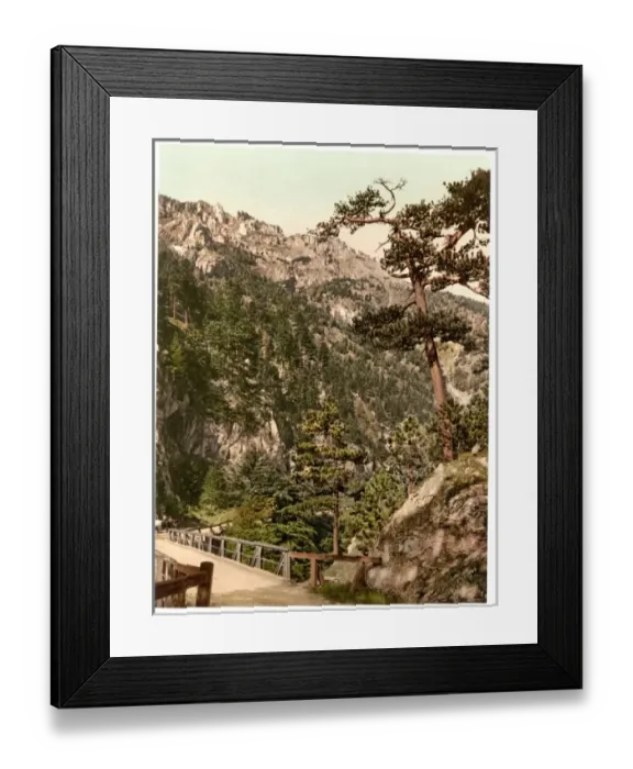 Framed Print : Hoellenthal (i. e. Hollental), entrance to the valley, Lower Framed Print : Hoellenthal (i. e. Hollental), entrance to the valley, Lower
