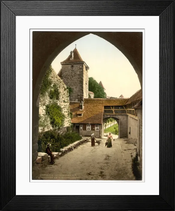 Framed Print : View through door of Kobolzeller (i. e. Kobolzeller Tor), Rot Framed Print : View through door of Kobolzeller (i. e. Kobolzeller Tor), Rot