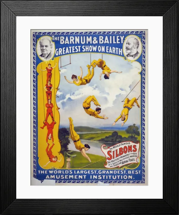 Framed Print : The Barnum & Bailey greatest show on earth The worlds large Framed Print : The Barnum & Bailey greatest show on earth The worlds large