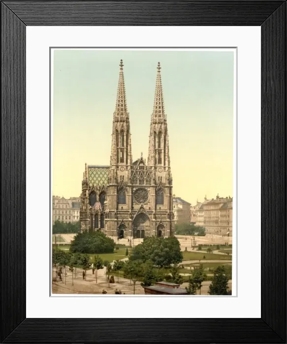 Framed Print : Votive Church, Vienna, Austro-Hungary Framed Print : Votive Church, Vienna, Austro-Hungary